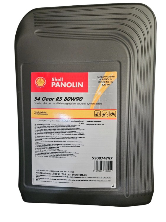 OLEJ SHELL S4 GEAR 80W90 20L 550074797